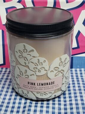BBW Pink Lemonade 7 oz Single Wick Jar Candle Home Fragrance Decor